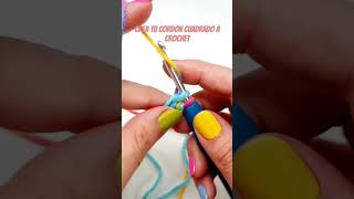 Cordon cuadrado a crochet tutorial crochet diy aprendeatejer cordon manualidades comotejer [upl. by Knobloch]