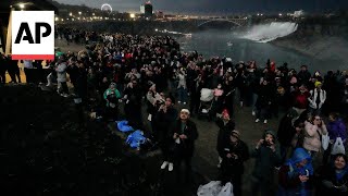 Watch moment New York sees totality during total solar eclipse [upl. by Siana]