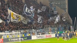 Krasse Support KSC Fans in Bieberer Berg  Kickers Offenbach gegen Karlsruher SC 02  DFB Pokal [upl. by Joachim]