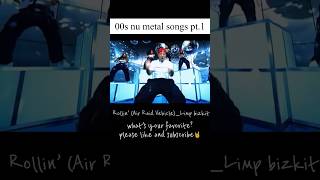 00s nu metal songs part 1  korn limp bizkit Linkin Park… 00s numetal [upl. by Wenoa]