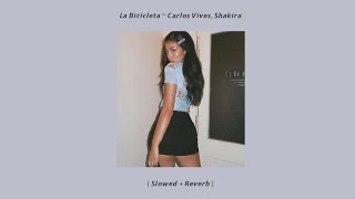 La Bicicleta  Carlos Vives Shakira  Slowed  Reverb [upl. by Llekram237]