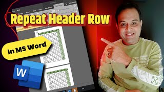 How to repeat header row in Microsoft Word [upl. by Desiri]