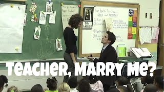 Romantic Marriage Proposal to Teacher in Classroom [upl. by Anaoj]