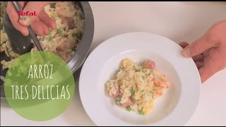 Receta con Tefal Actifry  Arroz tres delicias [upl. by Melisandra]