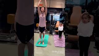 Shilpa shetty adorable moments with daughter samisha shetty 😘 😍 shilpashetty shorts yoga [upl. by Nicolette]