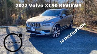 2022 Volvo XC90 T6 Inscription  REVIEW and POV DRIVE Whats new for 2022 [upl. by Nicks]