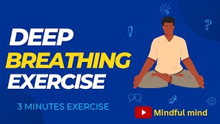 Deep Breathing Exercise 3 Minutes Breathing Exercise How to Meditate [upl. by Ihcalam]