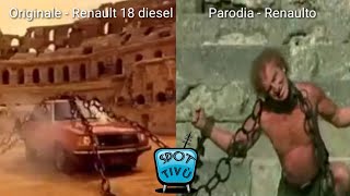 Spot Auto incatenata al Colosseo originale Renault 18 diesel e parodia Attila Flagello di Dio [upl. by Aneekal]