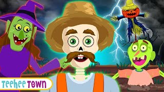 Haunted Farm Story  Spooky Scary Skeletons Songs By Teehee Town [upl. by Enoj]