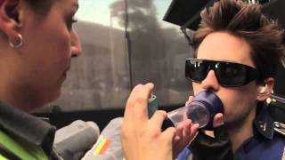 Jared Leto using an asthma inhaler [upl. by Pasadis]