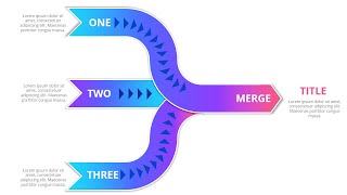 Merging Three Options into One Workflow Infographic Slide in PowerPoint [upl. by Anair605]