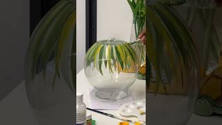 🔥Fish bowl transformation trending diy yas craft transformation paint viral shorts fyp [upl. by Sheffy]