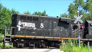 CNUR 8 on the Wabash Central Railroad at Liberty Center [upl. by Remington29]