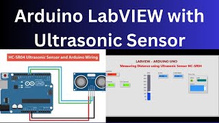 LabVIEWArduino How to connect HCSR04 ultrasonic sensor with LabVIEW [upl. by Sophey]