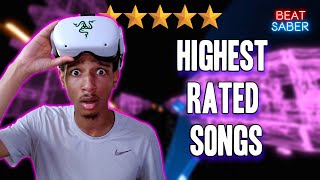 Playing The HIGHEST RATED Beat Saber Songs of ALL TIME In 2024 [upl. by Uriia740]