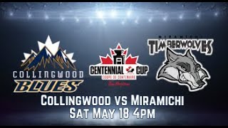 2024 Centennial Cup Semi Finals vs Miramichi Timberwolves [upl. by Aibsel]