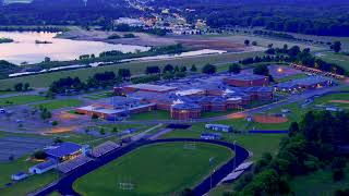 Smithfield VA High School And Benns Grant Neighborhood Evening Flight [upl. by Ayatnahs]