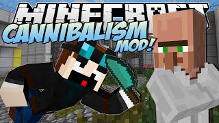 Minecraft  CANNIBALISM MOD Eating Dr Trayaurus  Mod Showcase [upl. by Jarrod875]