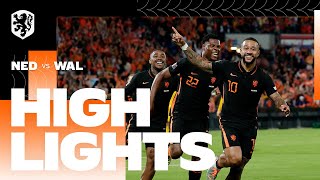 MEMPHIS SAVES THE DAY 👉🦁👈  Highlights Nederland  Wales 1462022 Nations League [upl. by Walling15]