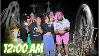 PASAMOS UNA NOCHE EN EL CEMENTERIO DENTRO DEL AUTO 😱  ALGO NOS OBLIGO A SALIR [upl. by Erin]