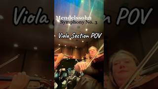 Mendelssohn Symphony No 3 Viola POV viola beaufortsymphony [upl. by Ameehsat]