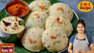 பஞ்சு போல Softஆ சுவையா வர இந்த டிப்ஸ் போதும்👌 Rava Idli Recipe in Tamil  How To Make Rava Idli [upl. by Munster627]