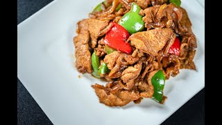 🥢Gebratenes Rindfleisch mit Zwiebeln und Paprika【chinesisch kochen rezepte】 [upl. by Otte]