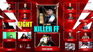 KILLER FF IN LIDOMA AUCTION  ICONIC FIGHT EVERY CAPTAIN  FREE FIRE ESPORTS ROCKYRDX LidomaAsia [upl. by Nakre934]