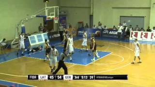 Isaiah Hartenstein  21 PTS amp 11 REB amp 3 AST vs Latvia  2015 U18 European Championship [upl. by Aelahc]