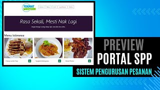 Preview Sistem Pengurusan Pesanan  Kerja Kursus Sains Komputer 20242025 Modul Portal SPP [upl. by Riane]