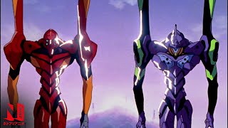 Neon Genesis Evangelion  MultiAudio Clip Fighting in Perfect Sync  Netflix Anime [upl. by Zapot522]