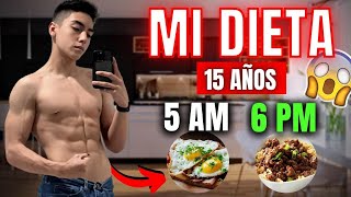 MI DIETA DE VOLUMEN con 15 AÑOS  ¿Qué comer para AUMENTAR masa muscular [upl. by Qooraf]