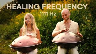 Healing Frequency Meditation 1111 Hz  1 hour handpan music  Malte Marten amp Lynxk [upl. by Yrelbmik]