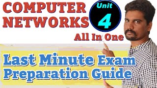 Computer Networks Unit 4 Most Important Questions and Answers in Telugu CN Last Minute Preparation [upl. by Wurst]