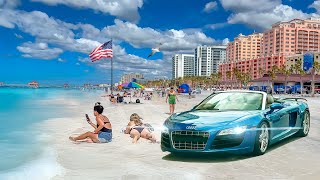 Clearwater Beach Florida After Hurricanes Milton and Helene 4K Driving Tour Live Cam Tampa Bay [upl. by Casper]