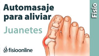 Hallux valgus o juanete 1 ejercicio y 3 técnicas de masaje para aliviar el dolor [upl. by Drofdarb]