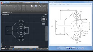 2D Autocad practice drawing [upl. by Ponton]