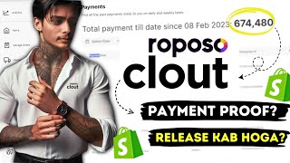 Dropshipping Earning Revealed 💰  Roposo Clout Payment Proof  Shopify Earning Proof [upl. by Doble]