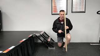 Kneeling Ankle Dorsiflexion with Stick [upl. by Luaped]