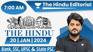 20 Jan 2024  The Hindu Analysis  The Hindu Editorial  Editorial by Vishal sir  Bank  SSC  UPSC [upl. by Oruhtra188]