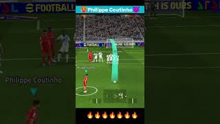 Philippe Coutinho🥶🔥Cool Freekick Goal🤯efootballtrendingshorts [upl. by Lahcar47]