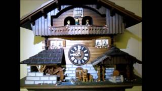 Cuckoo Clock Black Forest Chalet With Dancers [upl. by Maren]