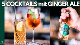 5 Einfache Cocktails mit GINGER ALE 🥤 [upl. by Maurilia]