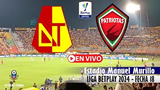 TOLIMA VS PATRIOTAS En Vivo Hoy 🔴 Liga Betplay 2024 Fecha 18 Partido en vivo [upl. by Hyatt]