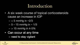 22 SECONDARY GLAUCOMAS Corticosteroid induced Glaucoma [upl. by Ada]