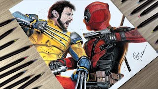 Desenhando Deadpool e Wolverine  Drawing Deadpool and Wolverine [upl. by Sherwynd]