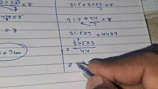 FIND THE RADIUS OF CIRCLE WITH THE FOLLOWING CIRCUMFERENCE [upl. by Alemap]