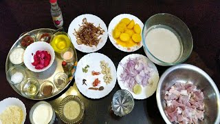 Kolkatas Aminia restaurant style mutton biryani recipe [upl. by Rubbico]