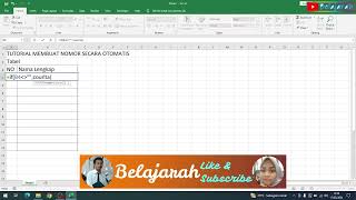 Baru Tau Cara Membuat Nomor Otomatis Di Excel [upl. by Irac]