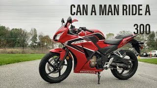 Is the CBR300R Big Enough For a MAN  Highway Run [upl. by Anelej]